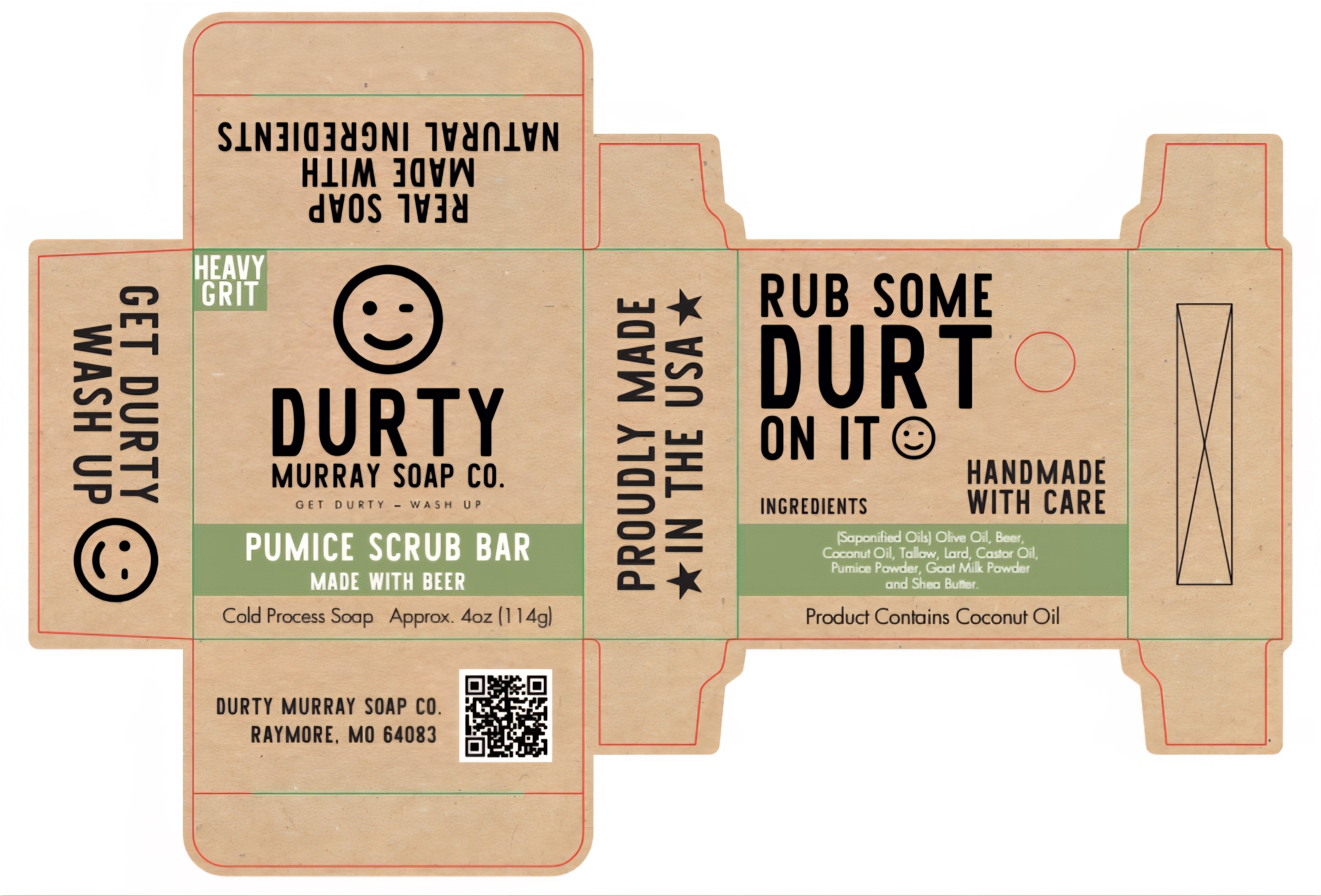 Pumice scrub bar