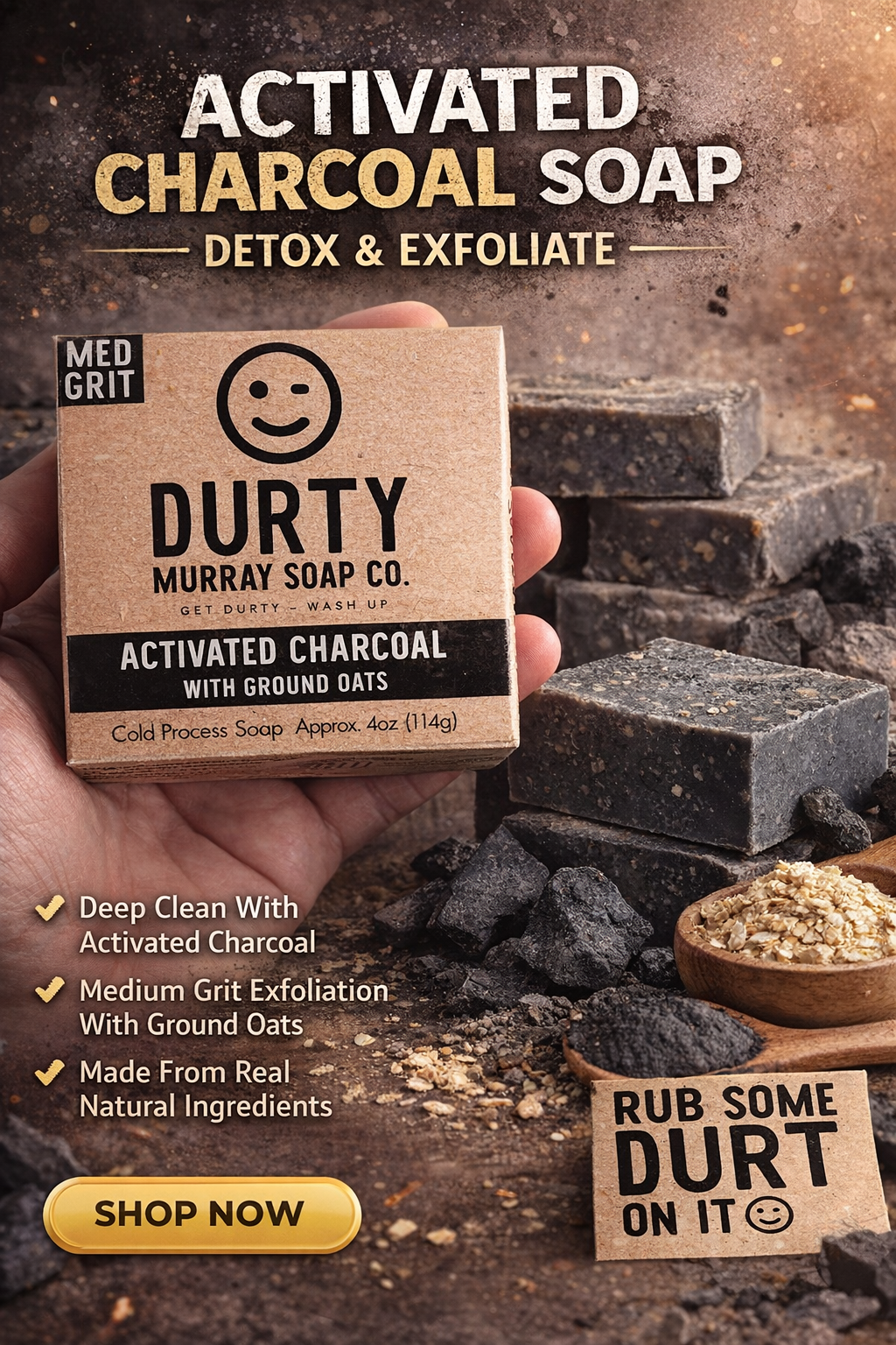Activated Charcoal/Ground Oats